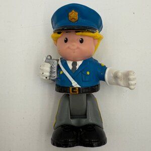 Vintage Fisher-Price 2009 Police Officer Figure “Eddie” Bendable 3.25” Tall